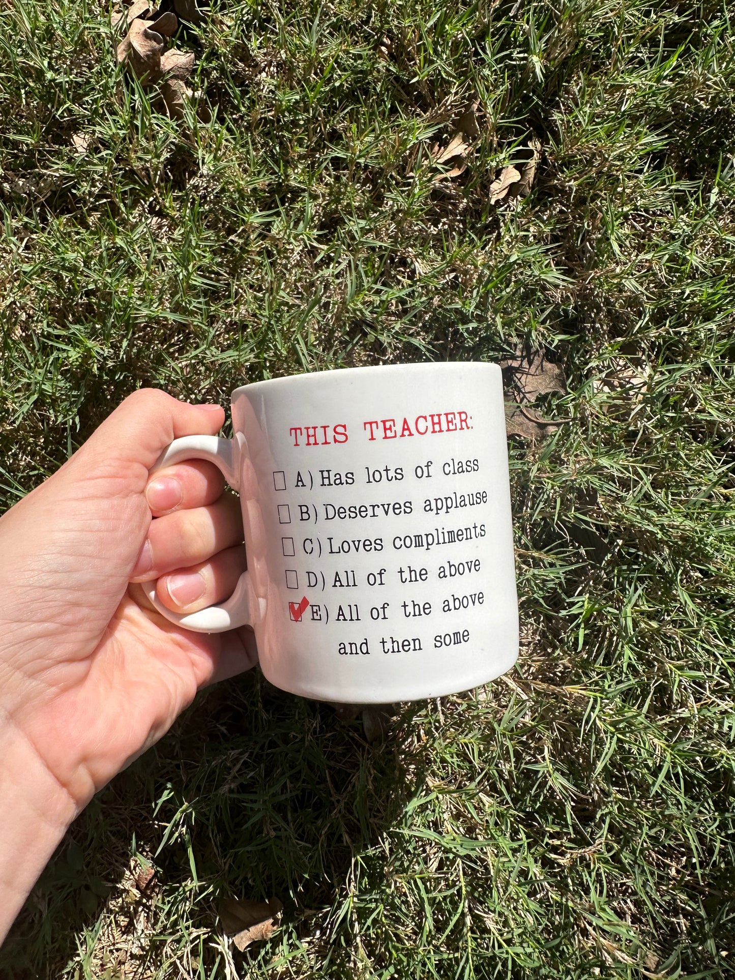 Apple Teacher Coffee Mug