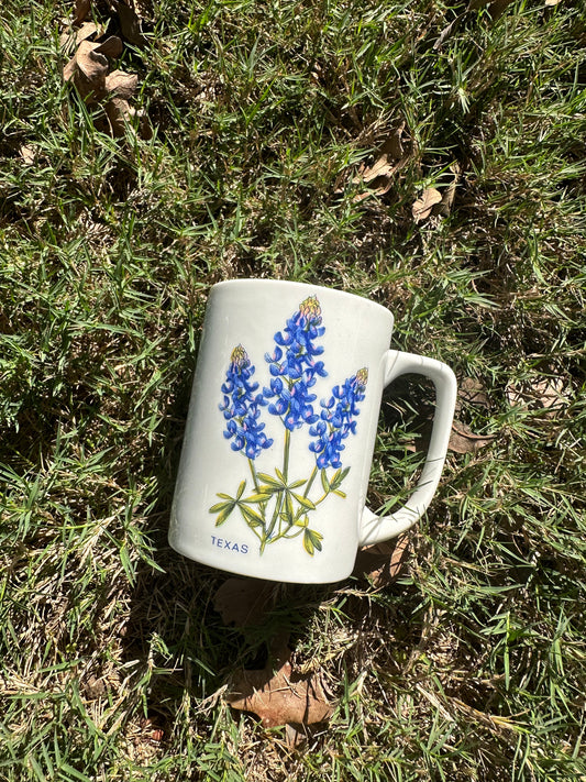 Vintage Texas Bluebonnet Coffee Mug